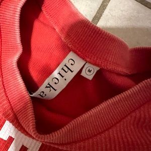 Short sleeve sweatshirt